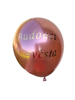 Nálepka na balónky ''Budoucí nevěsta'' černá