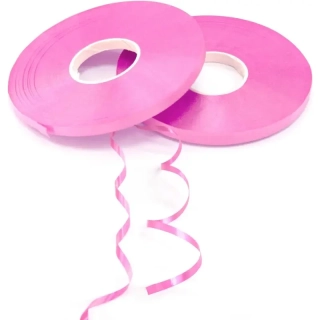 Kadeřavá stuha – růžová (10 m, 55 mm)