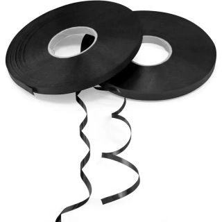 Kadeřavá stuha – černá (10 m, 55 mm)